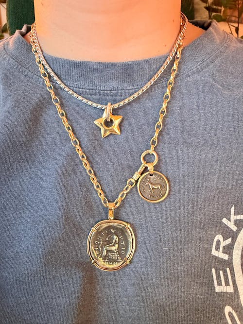 14K Solid Gold Lariat Necklace Double Clasp Chain Y Link Design – Polished, Adjustable, Italian