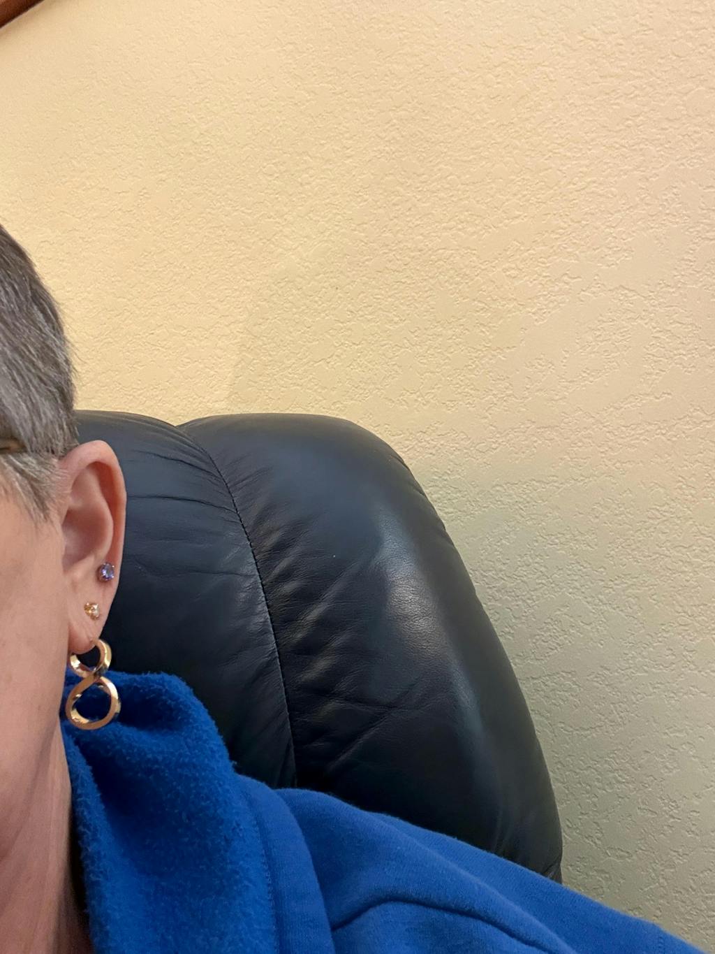 14K Gold Infinity Hoop Earrings