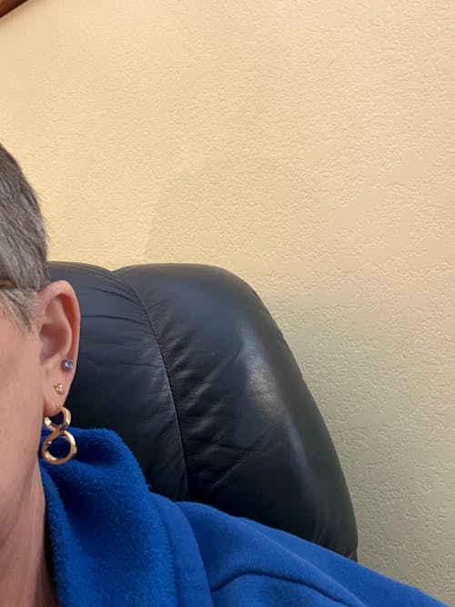 14K Gold Infinity Hoop Earrings