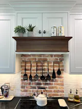 Under Cabinet / On Wall Hand Forged Utensil, Pan holder with S hooks