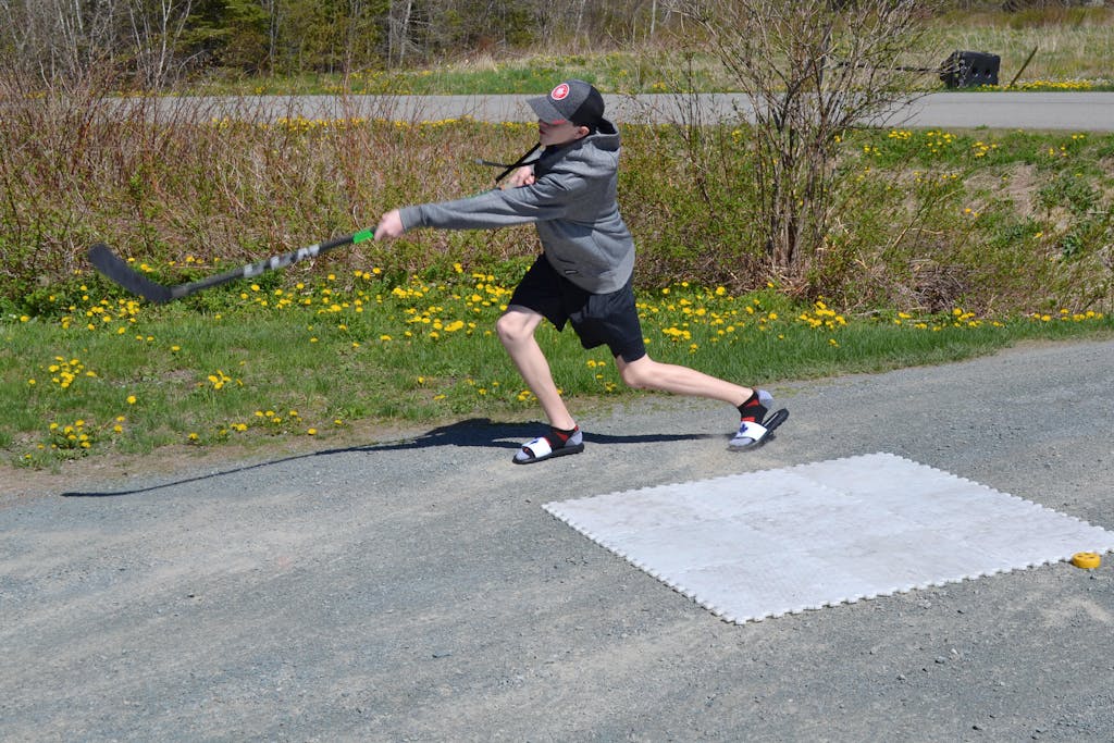 Keep It Close Dark Grey Melange Hockey Hooded Sweater GONGSHOW GEAR