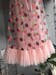 New 2020 Sexy V-Neck Belt Strawberry Dress Hot stamping Short Sleeve Party Mid-Length Dress