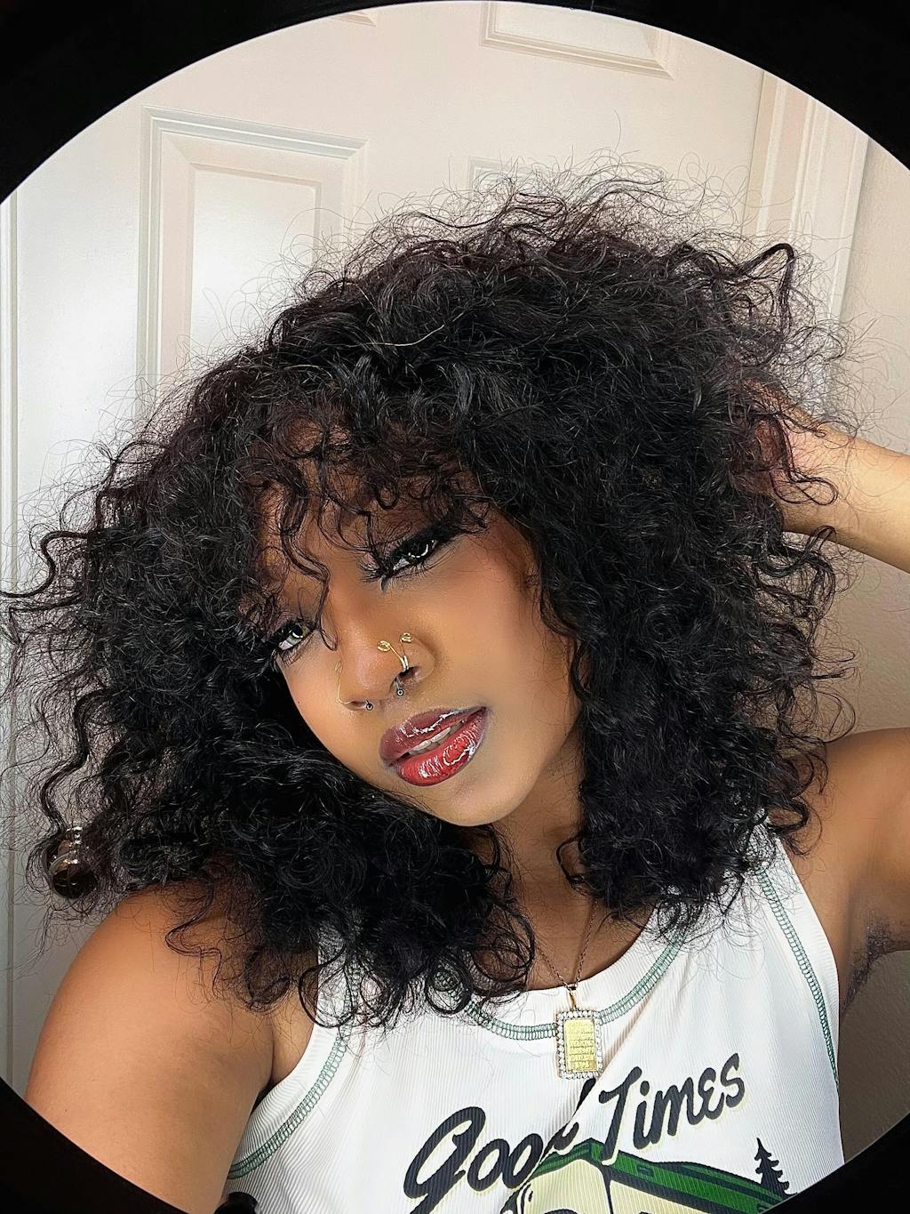 STYLE ARCHIVE | Boho Curly Bang Wig – Gorgius