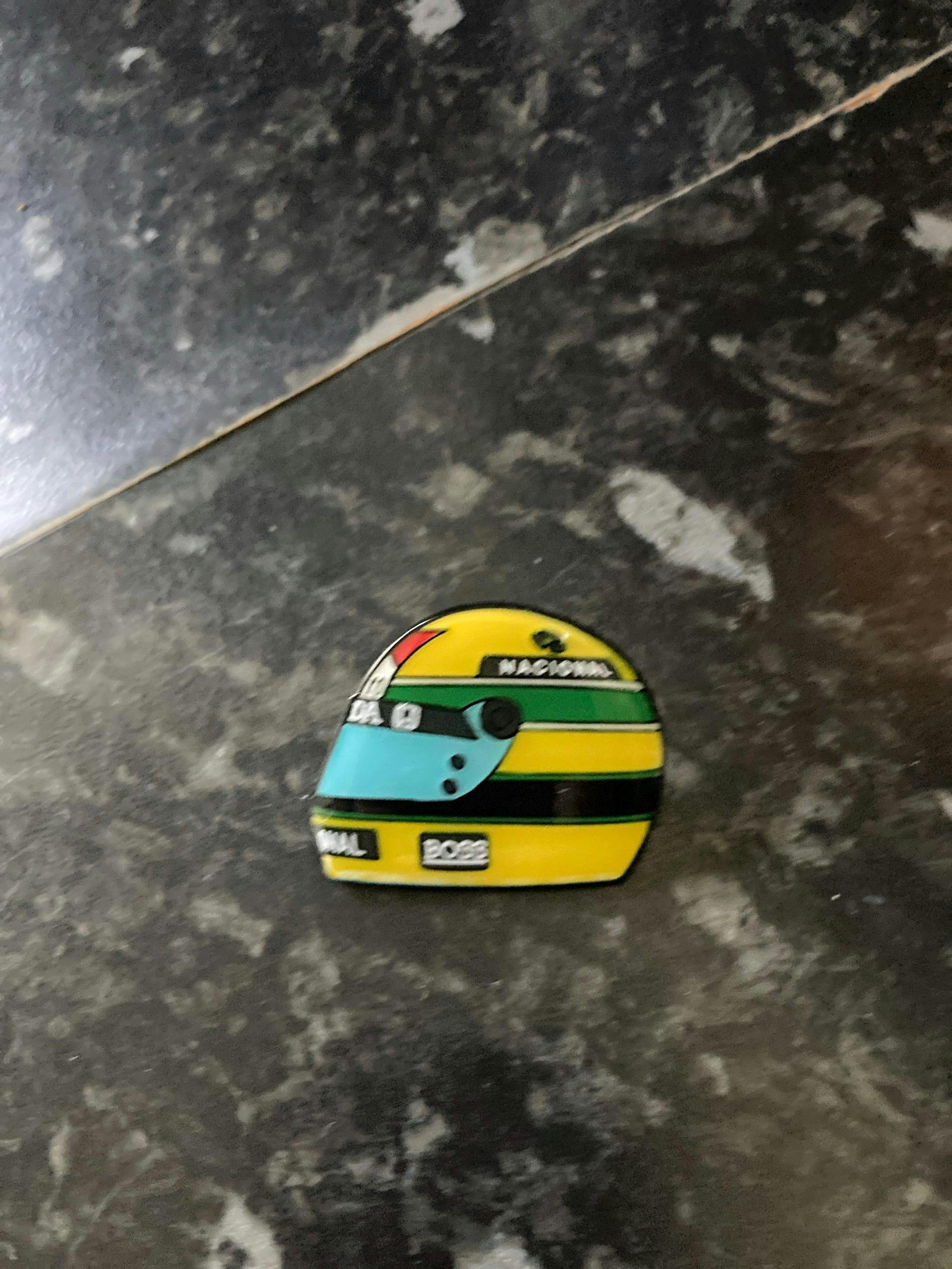 Ayrton Senna 1988 Helmet Enamel Pin – GPPins.com
