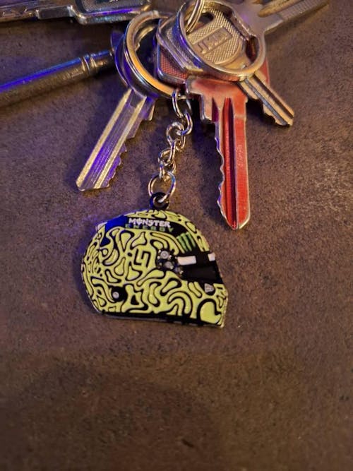 Lando Norris 2025 Helmet Enamel Keychain