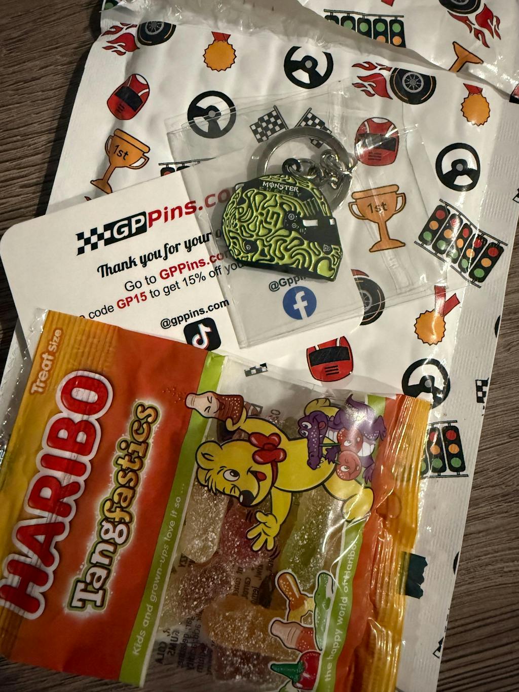 Lando Norris 2025 Helmet Enamel Keychain