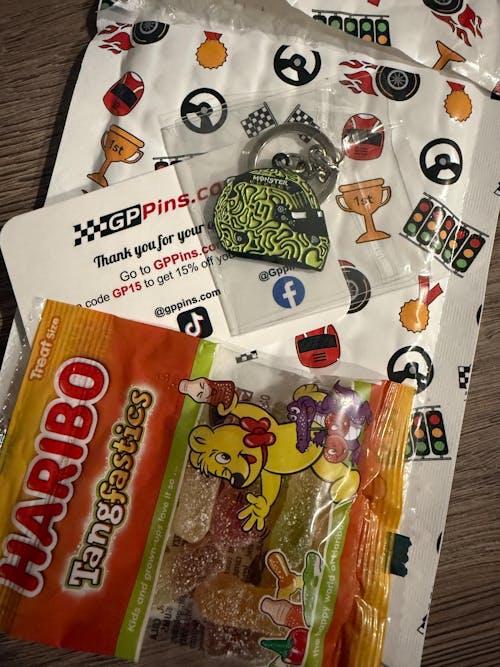 Lando Norris 2025 Helmet Enamel Keychain