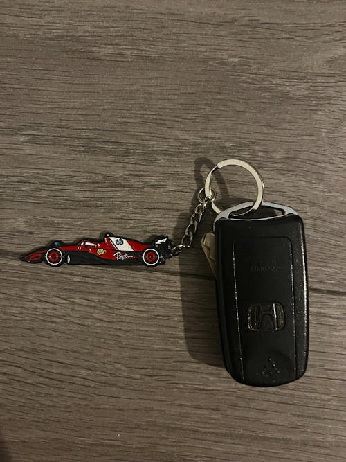 Ferrari SF-25 Formula One Car Enamel Keychain