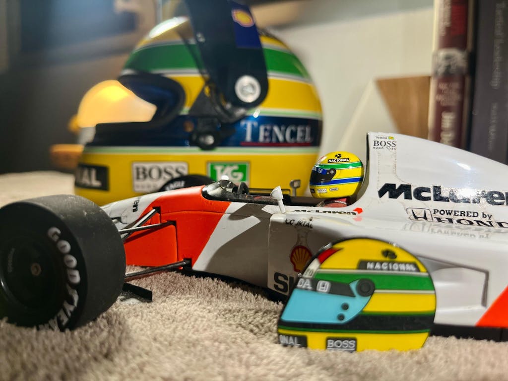 Ayrton Senna 1988 Helmet Enamel Pin
