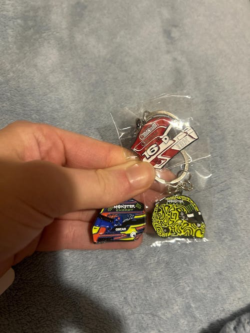 Lando Norris 2025 Helmet Enamel Keychain