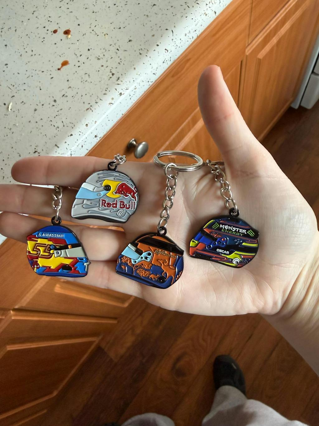 Oscar Piastri 2025 Helmet Enamel Keychain