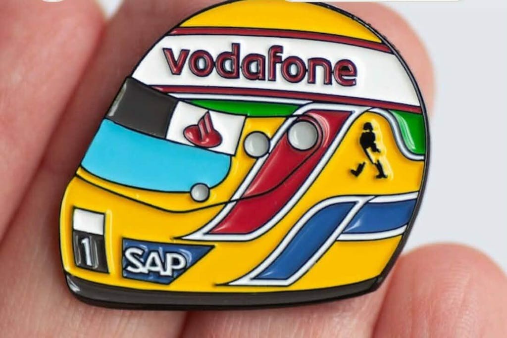 Lewis Hamilton 2008 Helmet Enamel Pin