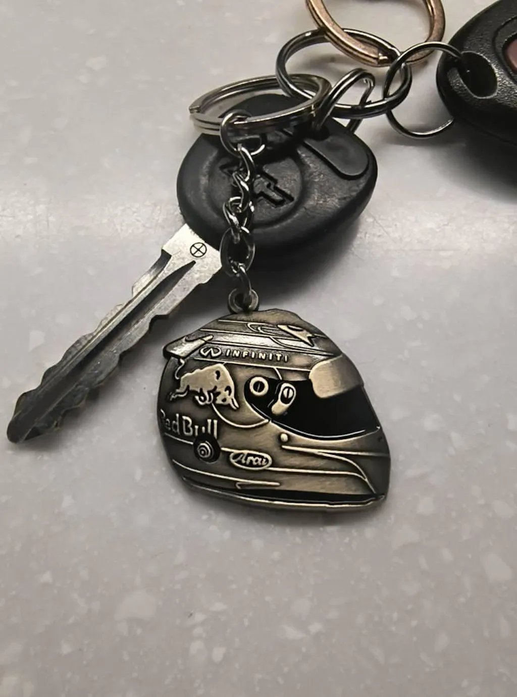Sebastian Vettel 2014 Monaco Helmet Die-Cast Keychain