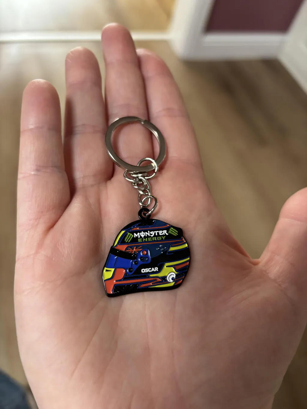 Oscar Piastri 2025 Helmet Enamel Keychain