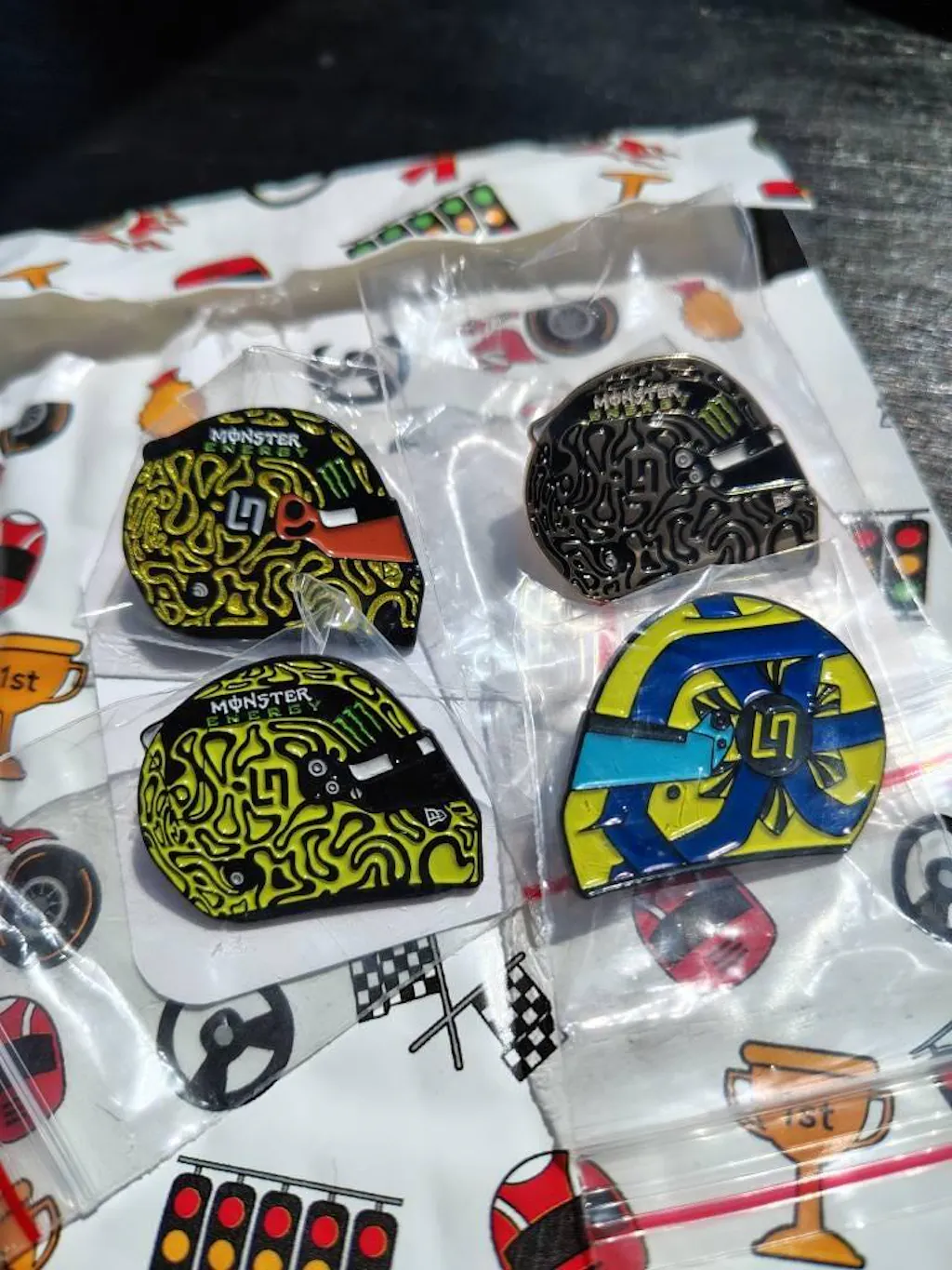 Lando Norris Helmet Pin Bundle