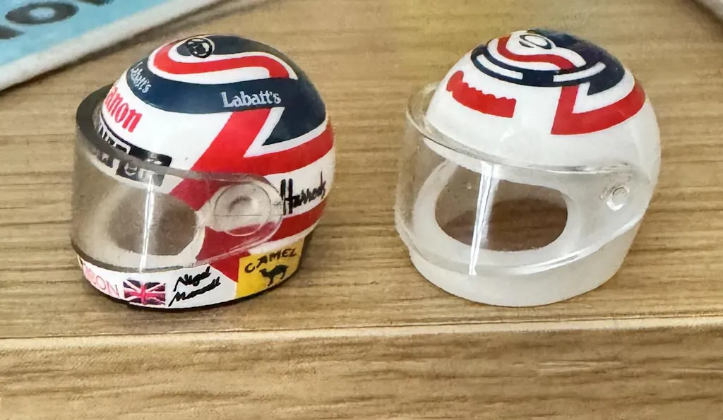 Nigel Mansell Custom Lego Minifig Helmet