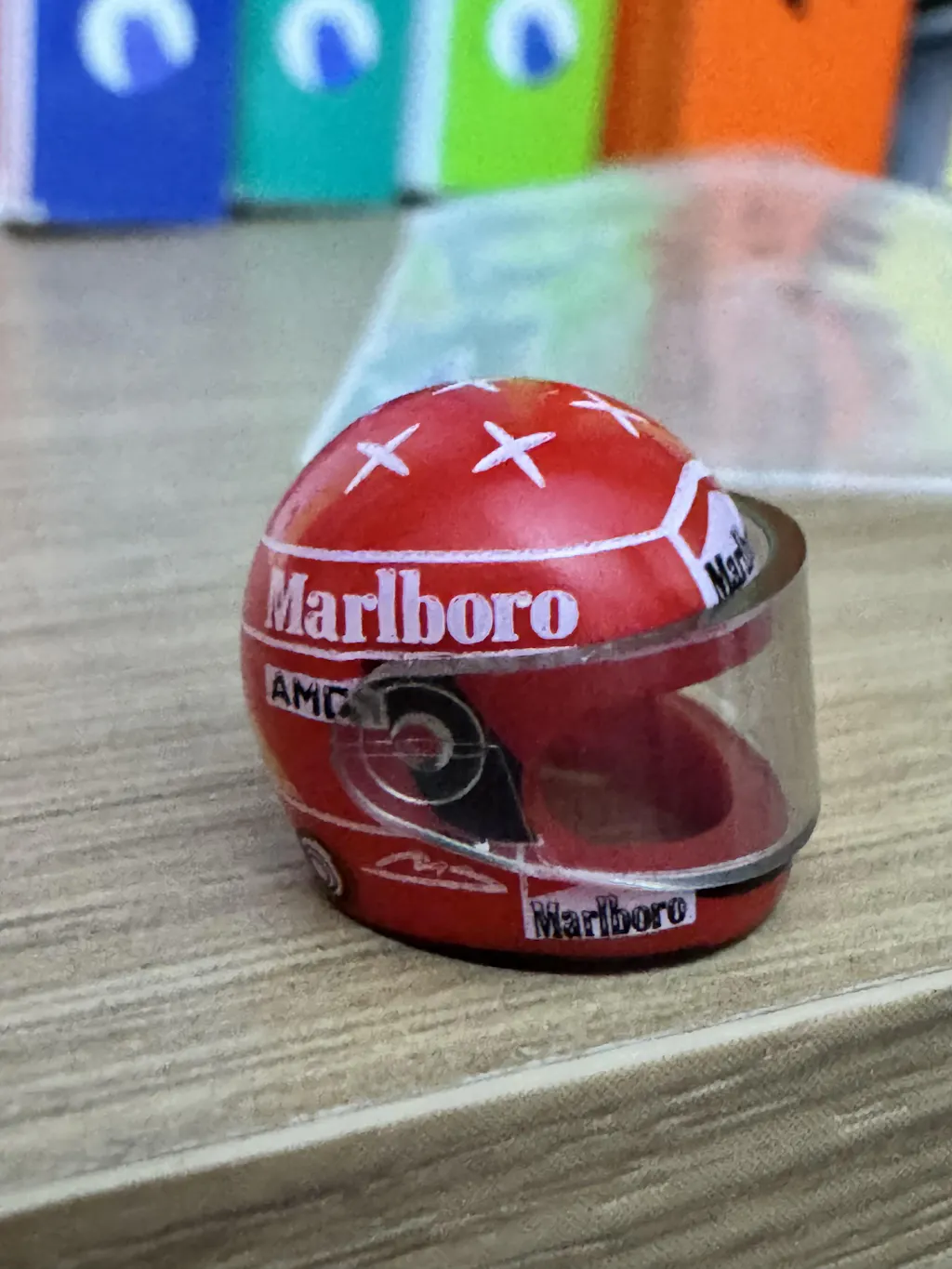 Michael Schumacher Custom Lego Minifig Helmet