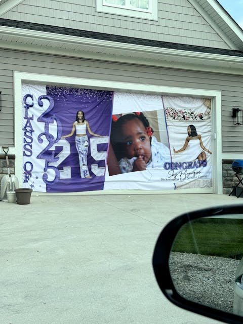 Door Banner and Garage Banner GIitter Styles 2025 Congratulations Class Of 2025 Ver 2 - Graduation Garage Door Decorations