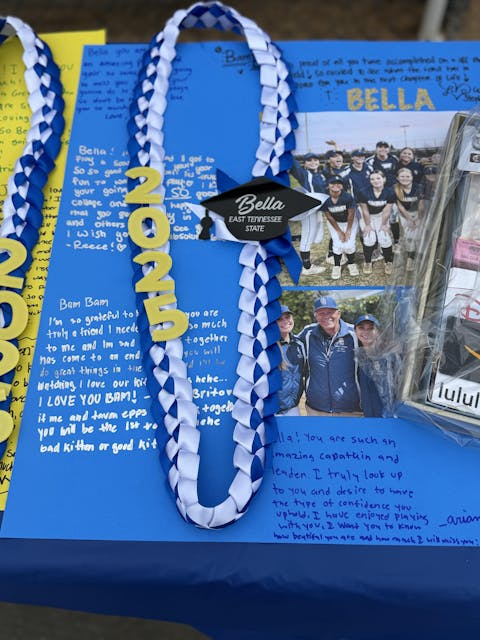 Custom Stole and Ribbon Lei And Acrylic Graduation Cap 2026 - Graduation Lei & Sash Combo