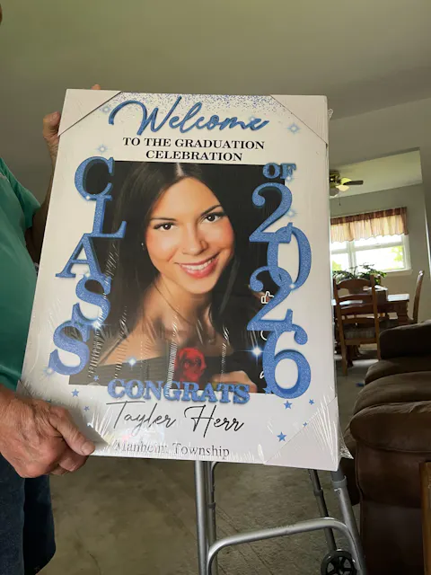 Class Of 2026 - Graduation Party Welcome Sign - Custom Photo Grad Party Sign - Personalized Graduation Decoration