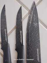 Granitestone NutriBlade 6pc Stainless Steel Steak Knife Set Rust-Proof  BLACK B7