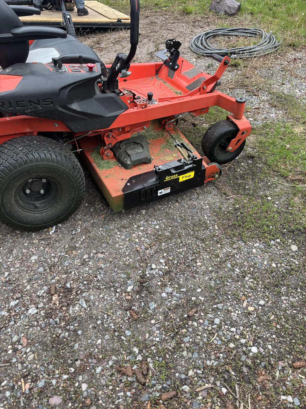 41P50-5L-A44 GrassFlap® brand chute blocker with 5L Pedal Includes Dec