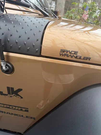 the SPACE WRANGLER OEM Car Badge | Grateful Fred