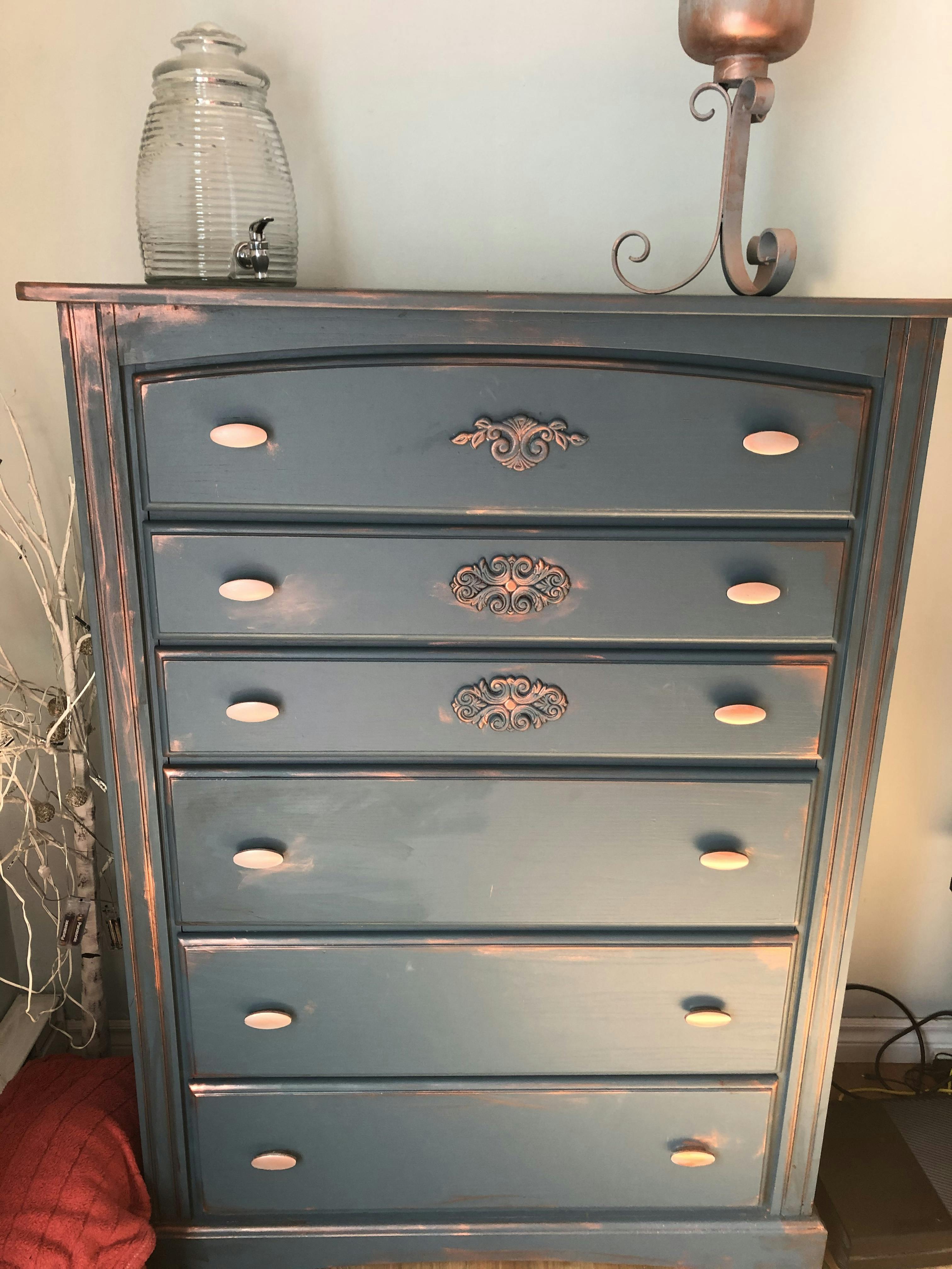 Homestead Blue Fusion Mineral Paint Gratefully Restored