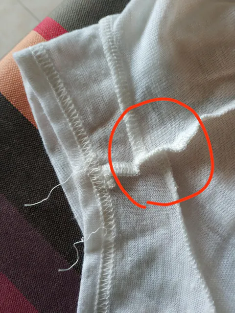 T shirt en lin femme - blanc - col V