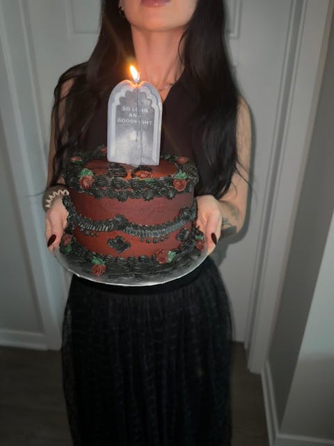 So Long and Goodnight ~ Tombstone Candle