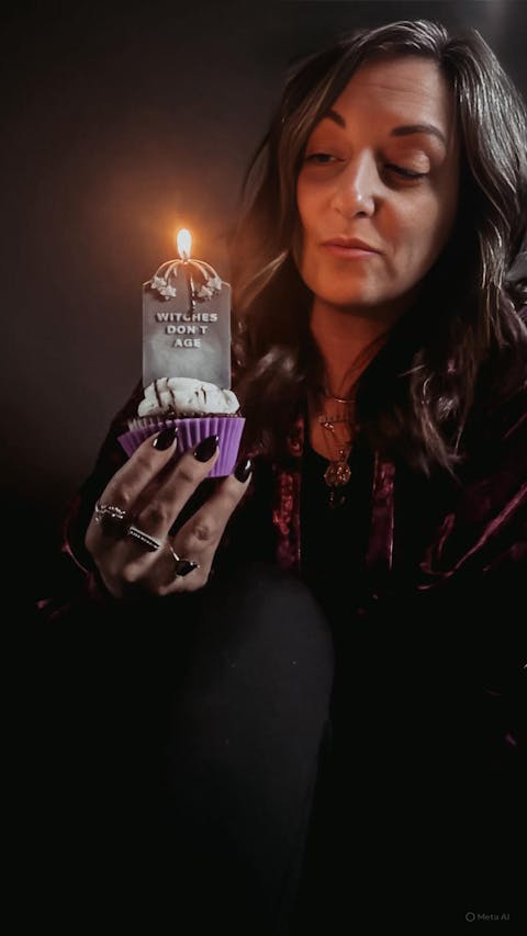 Witches Don't Age ~ Tombstone Candle