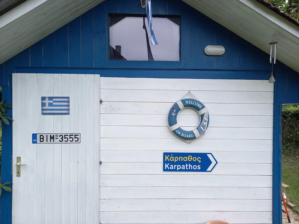 Karpathos Griechisches Verkehrsschild