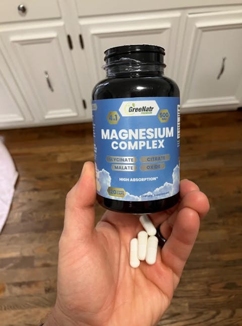 Magnesium Supplement with Glycinate, Citrate, Malate & Oxide (120 Count)