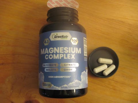 Magnesium Supplement with Glycinate, Citrate, Malate & Oxide (120 Count)