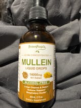 (2 Pack)Mullein Drops for Lungs - 1400MG Mullein Leaf Extract for Lungs Cleanse Support - Respiratory Supplement - 2FL Oz