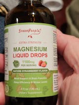 GreenPeople Magnesium Glycinate Liquid Drops – 17-in-1 High Absorption Magnesium for Sleep, Calm Mood & Daily Wellness, Strawberry Flavor