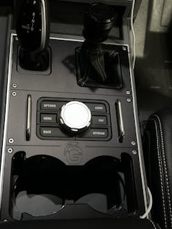 Oversized Cupholder and Machined Console for the Grenadier