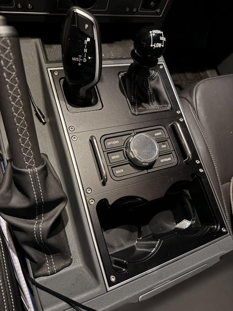 Oversized Cupholder and Machined Console for the Grenadier
