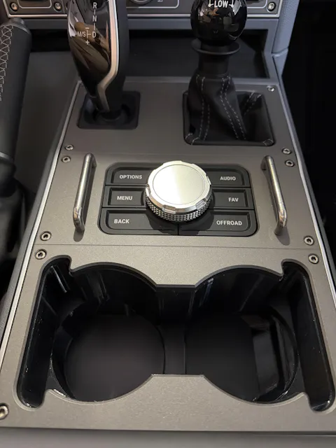Oversized Cupholder and Machined Console for the Grenadier