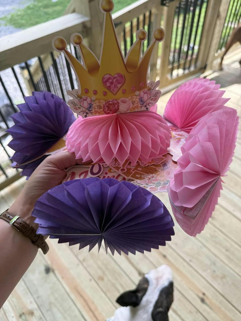 9 Pcs Princess 4th Birthday Honeycomb Centerpieces