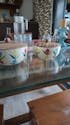 Handpainted Ceramic Bowls with Lid Serving and Storing