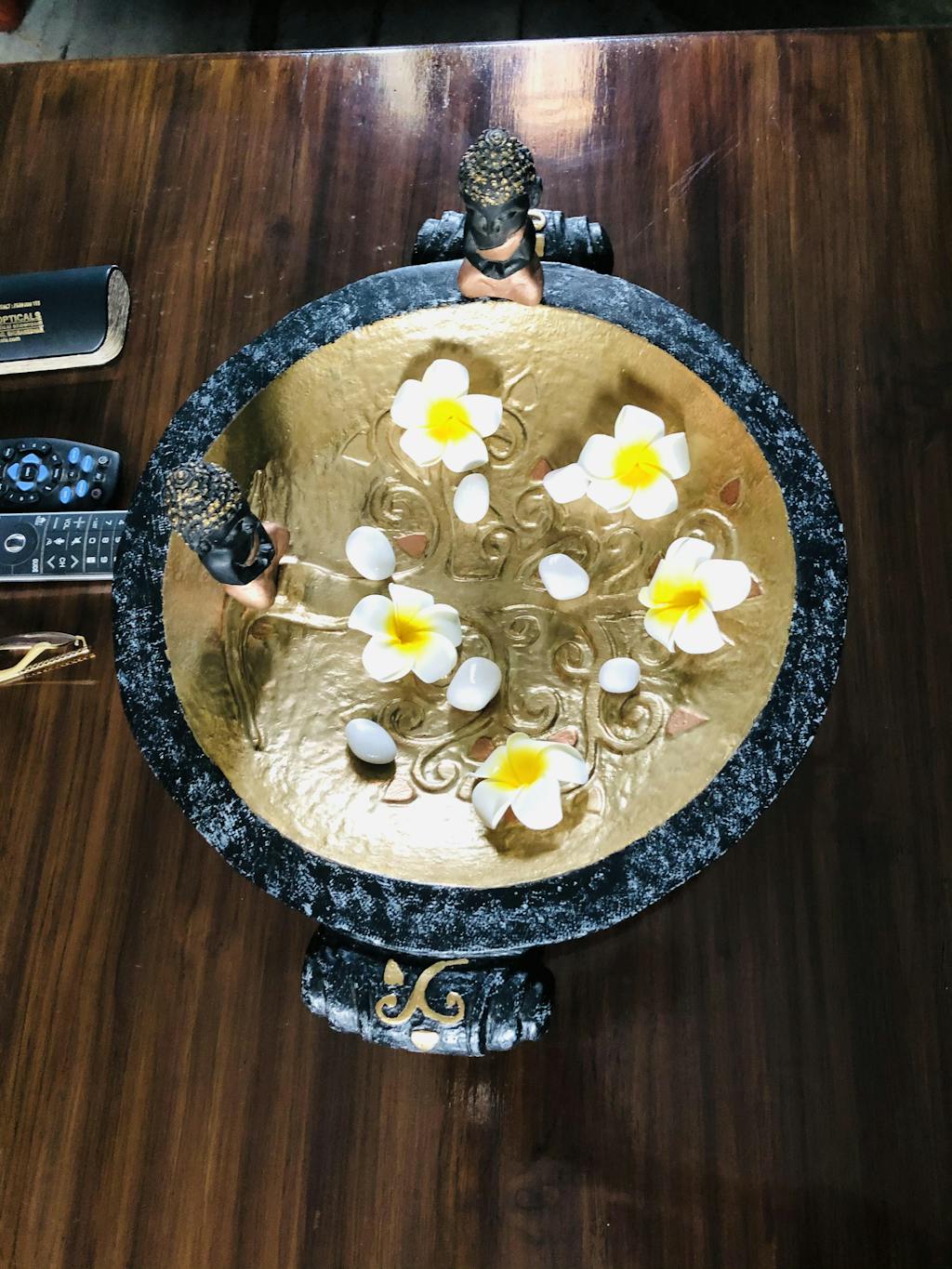 Decorative Stone Uruli for flower decoration Annam Urli Greymode