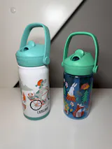 Camelbak Thrive Flip Straw Kids VSS drikkeflaske Biking Dogs 0,35 L (rustfritt stål)