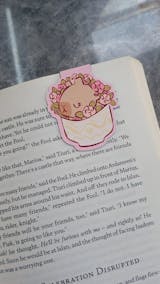 Flowerpot Capybara Magnetic Bookmark