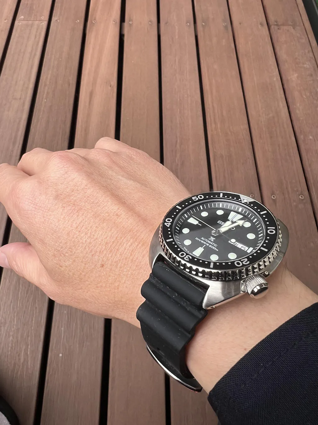 【超希少】セイコー サードダイバー SRPE93 自動巻 ブラック 箱説保 SEIKO セイコー Diver Scuba <br>SRPE93 メンズ 腕時計 200m潜水用防水