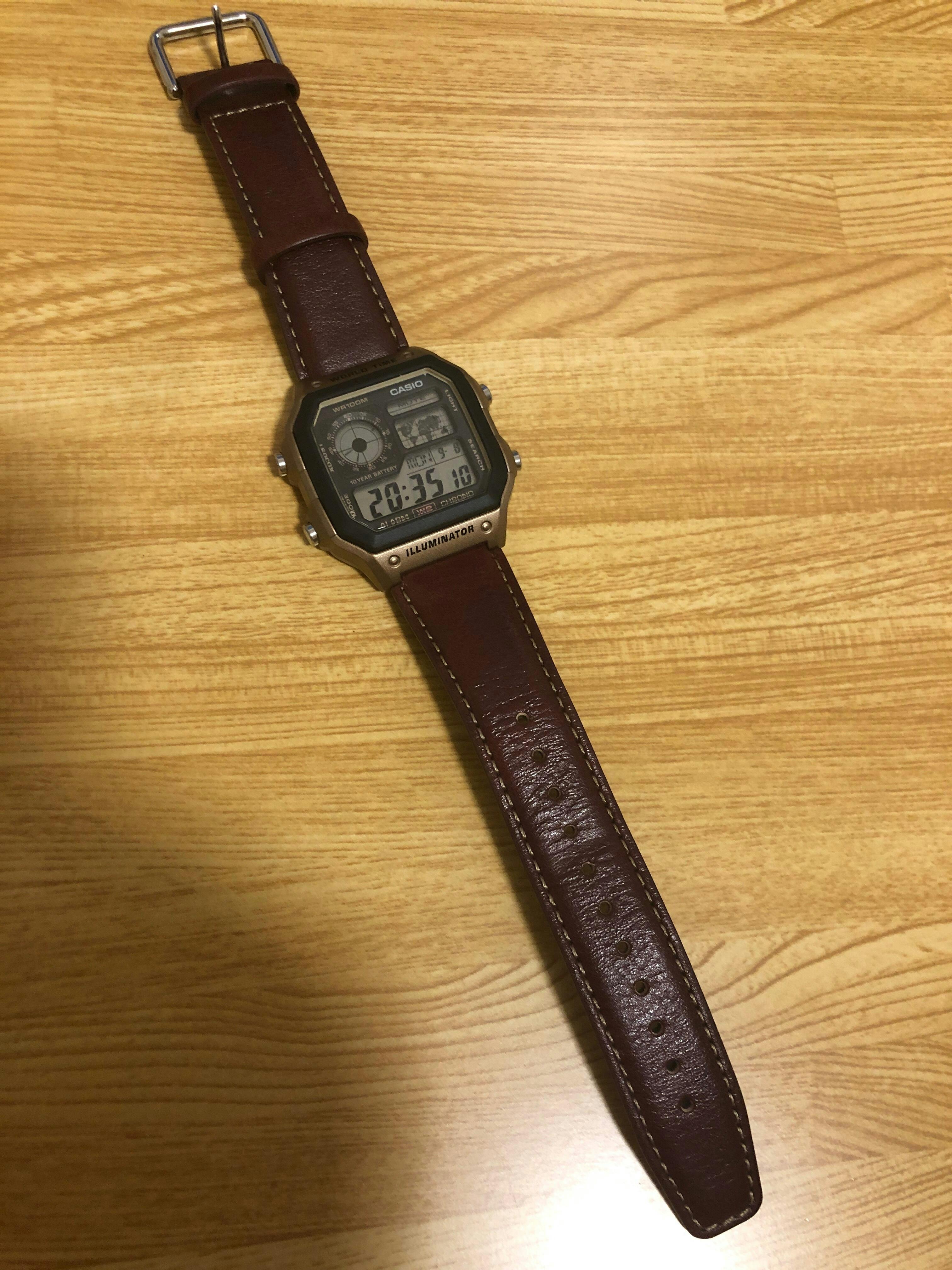 CASIO カシオ AE-1200WHL-5A メンズ 腕時計 10気圧防水 10年保証