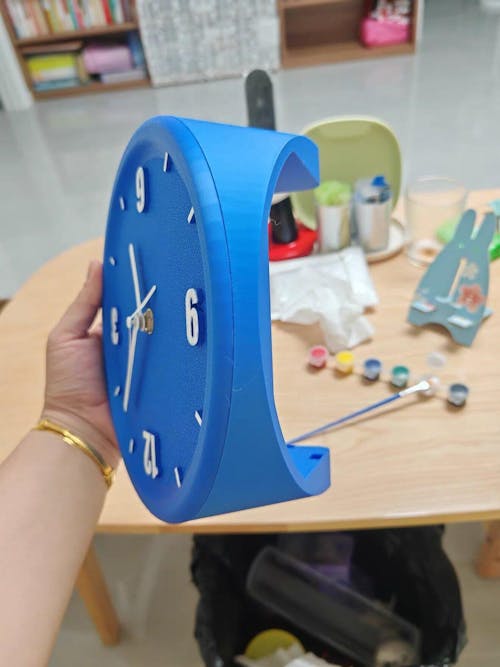 Minimalistic Nordic Analog Silent Wall Corner Clock