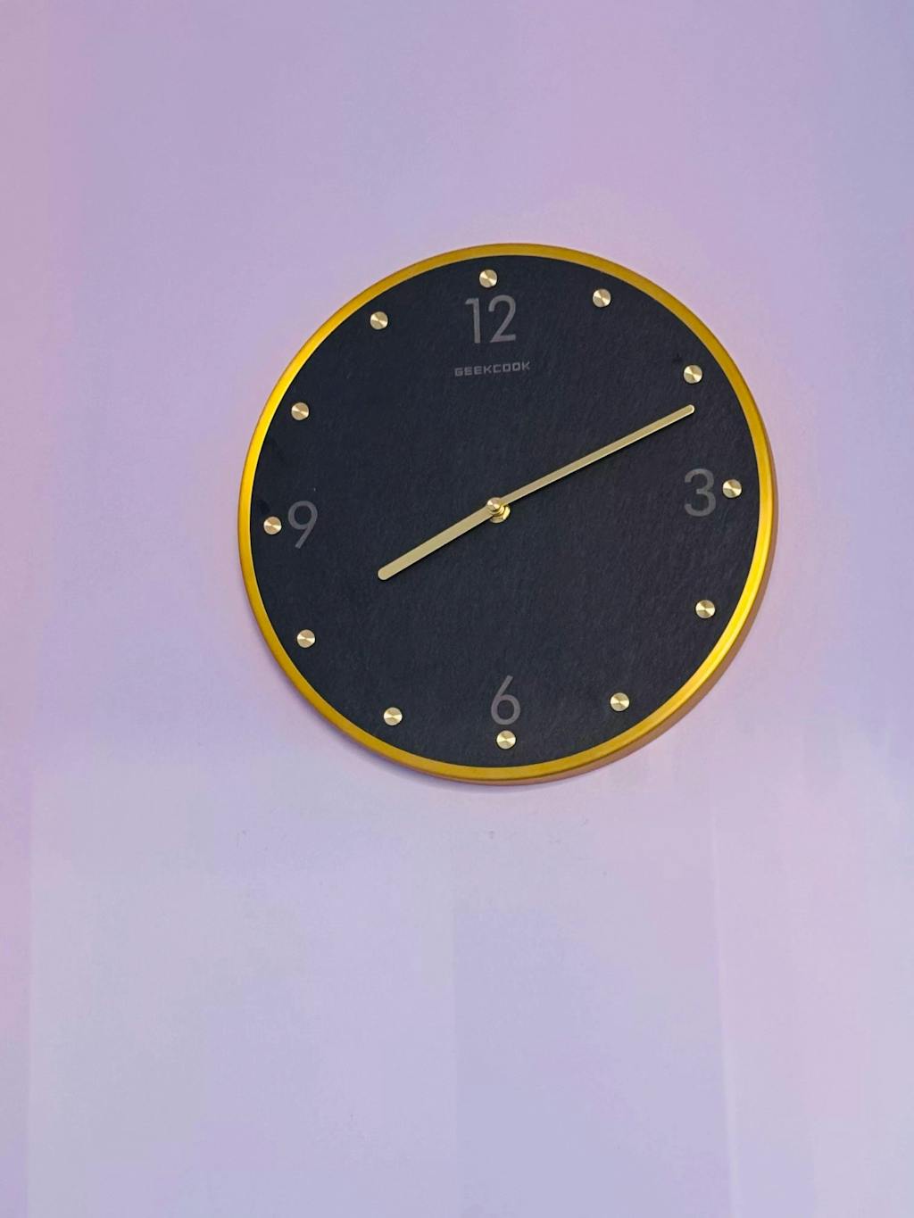 Natural Marble Pendulum Silent Wall Clock (12")