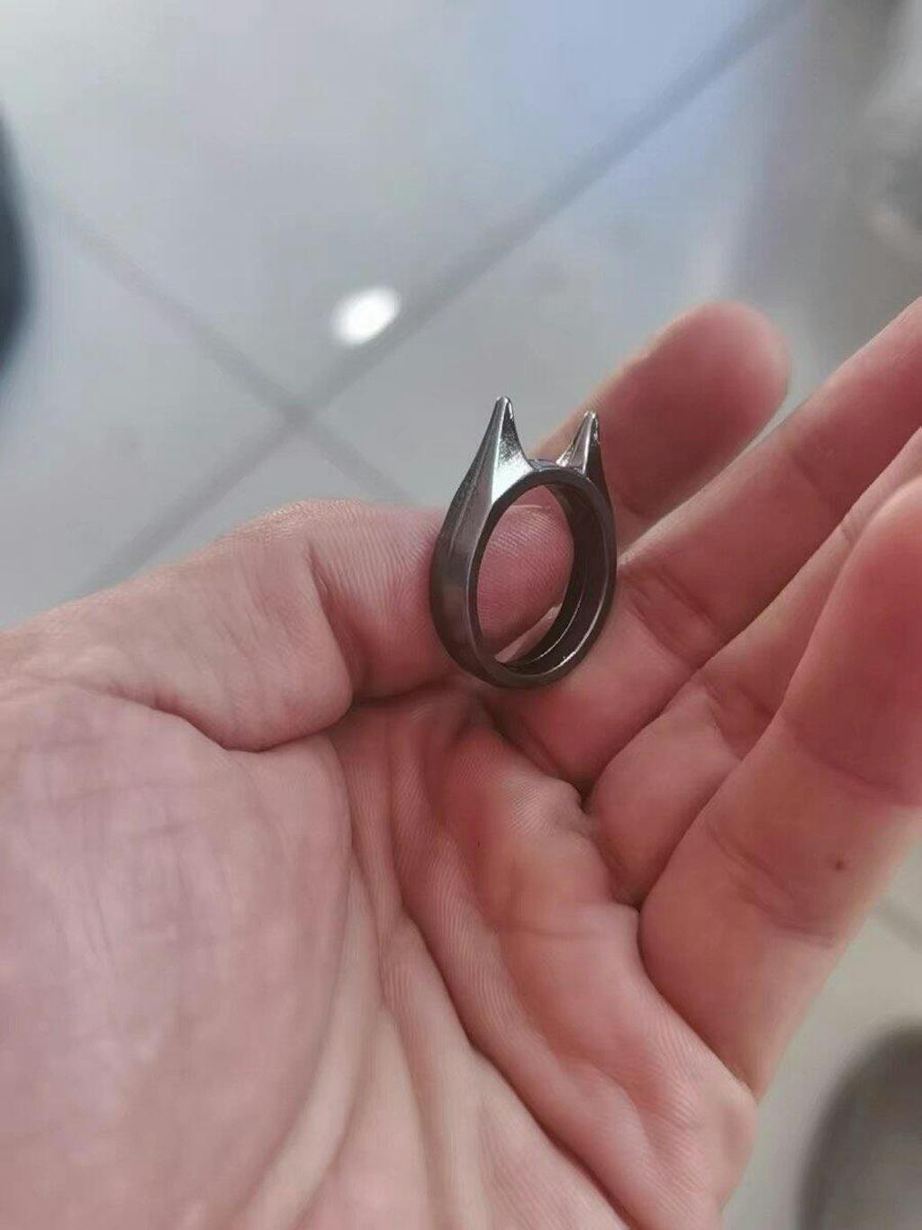 Gullei™ Cat Ears Spiked Self Defense Ring