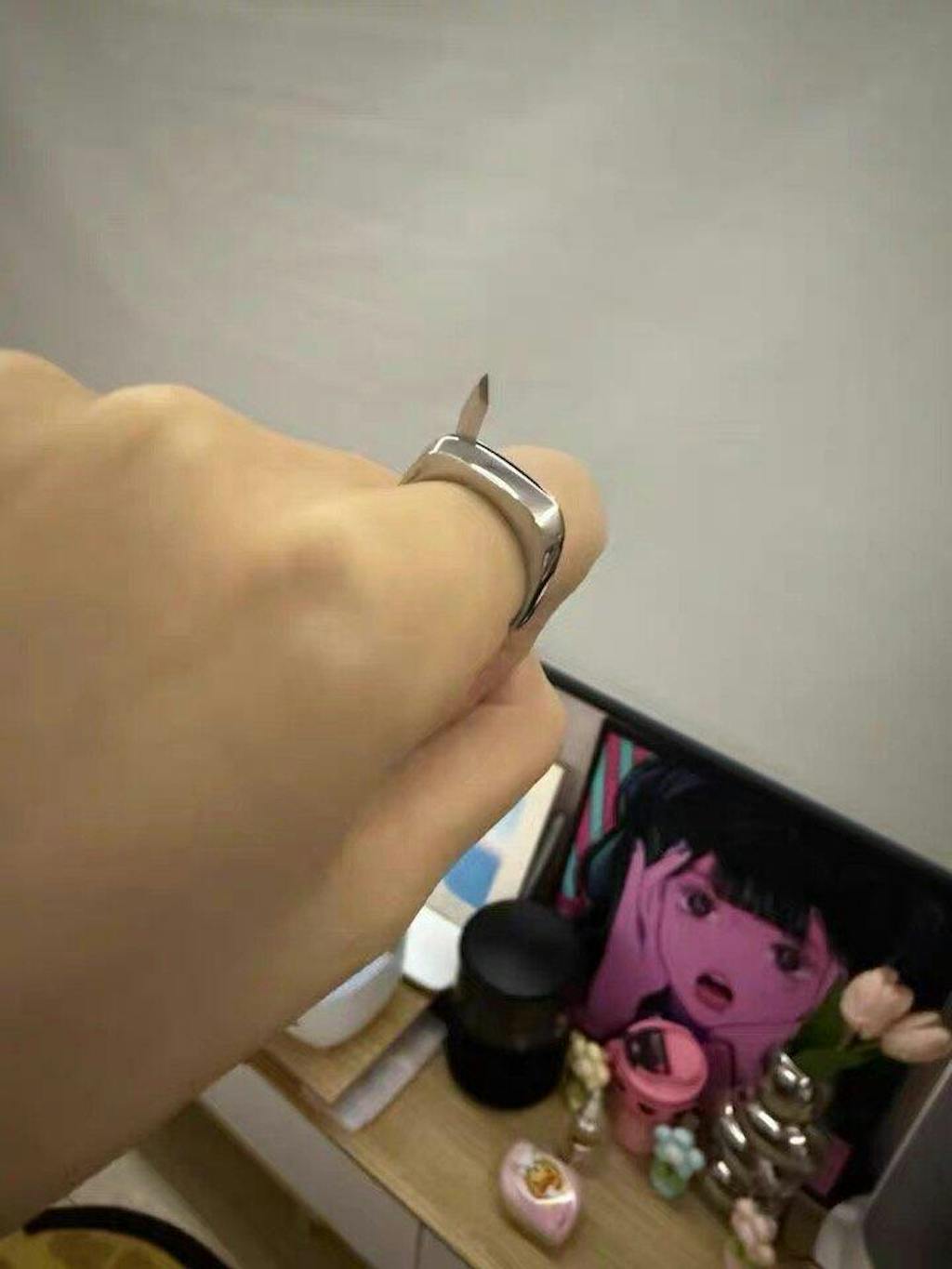 Gullei™ Self Defense Ring for Women and Men - Hidden Blade, 100% Stainless Steel